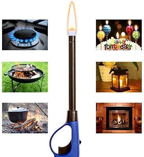 5 Pack of Butane Refillable Fire Lighters, Ideal as Multipurpose Utility Lighters BBQ Lighters Grill Lighters Kitchen Lighters,Multilor,Large Gallery image 2